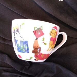 Portobello by Design “LET'S PAWTY” CHRISTMAS DOGS Bone China Mug England